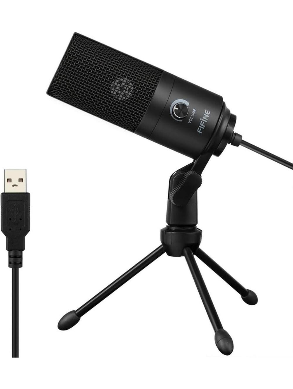 Fifine USB Microphone for PC Computer, Recording Condenser Mic for MAC/Windows - Picture 1 of 4